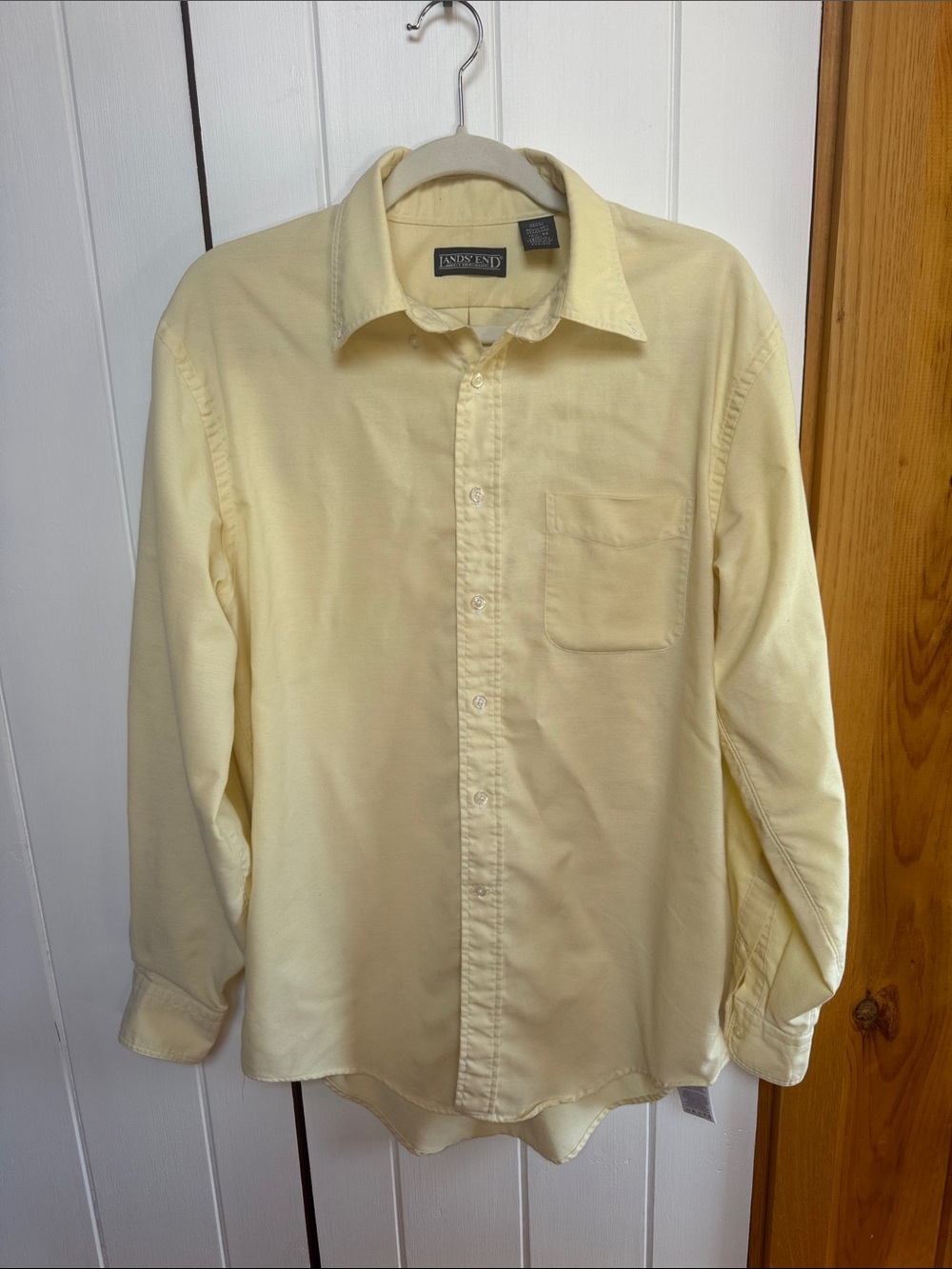 Land’s End Yellow Oxford Button Down